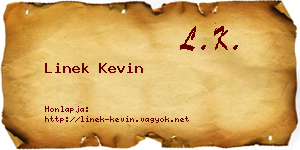 Linek Kevin névjegykártya